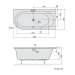 Polysan Polysan, ASTRA R asymetrická vaňa 165x80x48cm, biela, 34611