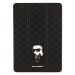 Púzdro Karl Lagerfeld iPad 10.2" Folio Magnet Allover Cover black Saffiano Monogram Ikonik (KLFC