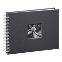 Hama 2111 album klasický špirálový FINE ART 24x17 cm, 50 strán, šedý, biele listy