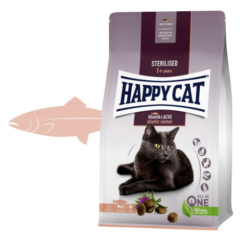 Happy Cat Sterilised Atlantik-Lachs / Losos 1,3 kg