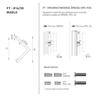 FT - MADLO kód 814 O 30 mm SP ks CIM - čierna matná (FNO) 350 mm O 30 mm