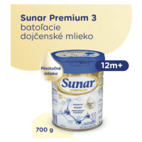 SUNAR Premium 3 mliečna výživa 700 g