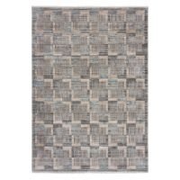 Sivo-béžový koberec 200x290 cm Evelyn Blocks – Flair Rugs