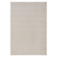 Sivý vonkajší koberec NORTHRUGS Karo, 200 × 290 cm