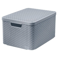 Kôš Curver® STYLE L, sivý, 33x44,5x24,8 cm, box s vekom