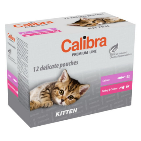 Calibra KAPSIČKA Premium cat Kitten Multipack 12x100g