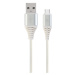 Kabel CABLEXPERT CC-USB2B-AMCM-2M-BW2 USB 2.0 AM na Type-C kabel (AM/CM), 2m, opletený, bílo-str