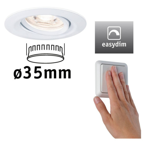 Paulmann Nova mini Plus zapustené easydim biele