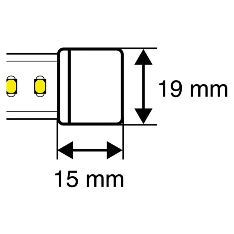 SLC koncový uzáver pre LED pásik 230 V IP65