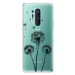 Odolné silikónové puzdro iSaprio - Three Dandelions - black - OnePlus 8 Pro
