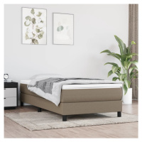 vidaXL Rám na boxspring posteľ sivohnedý 100x200 cm látka