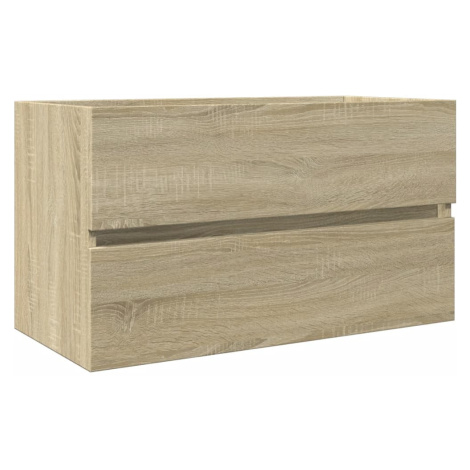 vidaXL Skrinka pod umývadlo, dub sonoma 80x38,5x45cm, kompozitné drevo