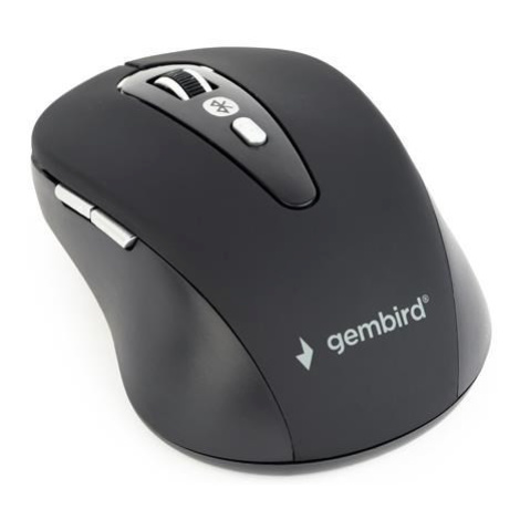 GEMBIRD myš MUSWB-6B-01, Bluetooth, čierna