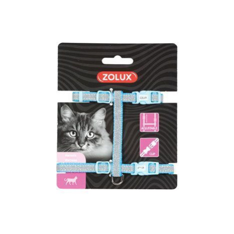 Postroj pre mačky SHINY nylon modrý Zolux