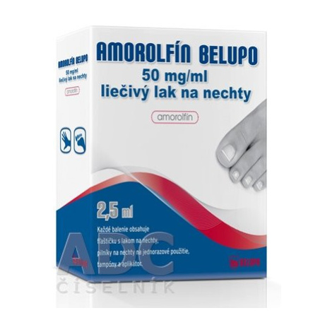 BELUPO Amorolfín 50 mg/ml liečivý lak na nechty 2.5 ml