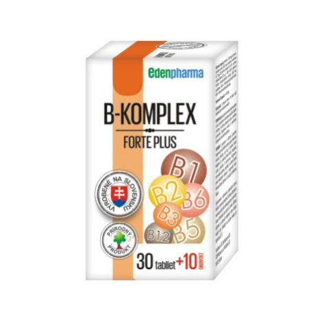 EDENPHARMA B-komplex forte plus 30 + 10 tabliet ZADARMO