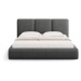 Sivá čalúnená dvojlôžková posteľ s úložným priestorom s roštom 180x200 cm Brody – Mazzini Beds
