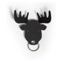 Vešiačik na kľúče Qualy Moose Key Holder, los čierny