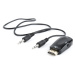 Kabel CABLEXPERT A-HDMI-VGA-02 red. HDMI na VGA + Audio, M/F, černá