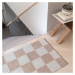 Béžový umývateľný koberec 70x150 cm Square – Mette Ditmer Denmark