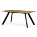 AUTRONIC HT-722 OAK Stůl jídelní 160x90x75 cm, deska MDF, 3D dekor divoký dub