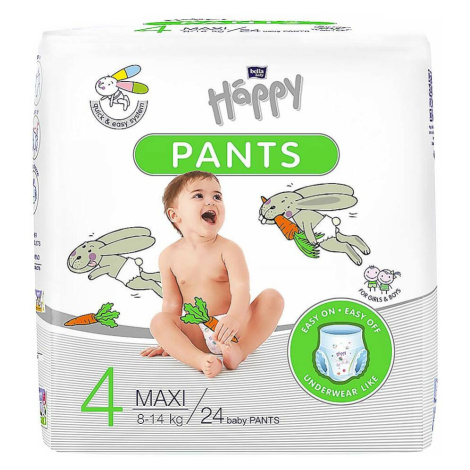 BELLA HAPPY Baby pants maxi naťahovacie plienkové nohavičky 24 kusov