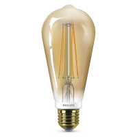 Philips LED žiarovka E27 ST64 5,5W zlatá, stmievač