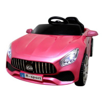 mamido  Elektrické autíčko Cabrio B3 s lesklým ružovým lakovaním