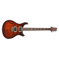 PRS SE Custom 24 Semi-Hollow Piezo OB Orange Tiger Smokeburst