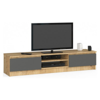 Stolík pod TV RTV K 160 CLP dub artisan / sivý