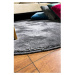 Antracitovosivý umývateľný okrúhly koberec ø 120 cm Pelush Anthracite – Mila Home