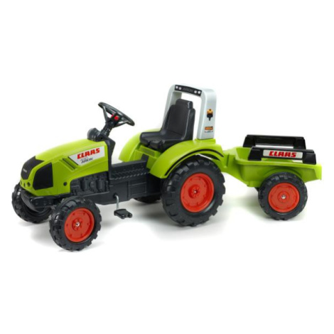 FALK Šliapací traktor 1040AB Claas Arion 430 s vlečkou