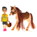 Panáčik 13cm s koňom 14,5cm