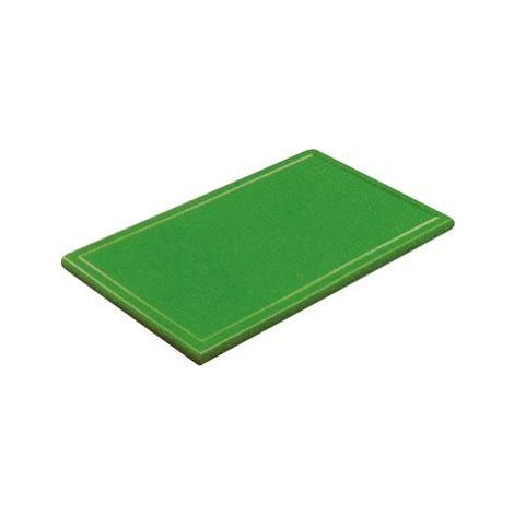 Gastro Lopárik na krájanie plastový 60 × 40 × 3 cm, s drážkou, zelený