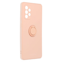 Silikónové puzdro na Samsung Galaxy A52/A52 5G Roar Amber ružové