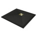 MEXEN/S - Stone+ štvorcová sprchová vanička 100 x 100, čierna, mriežka zlatá 44701010-G