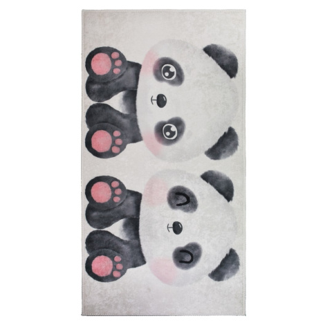 Čierno-biely detský koberec 100x160 cm Panda Friends – Vitaus