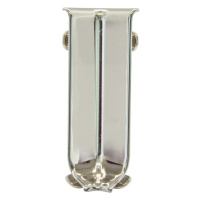 Roh k soklu Progress Profile vnútorný nerez leštená silver, výška 60 mm, RIZCTAC605