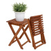Hnedé záhradné stoličky v súprave 2 ks Tacoma – Garden Pleasure