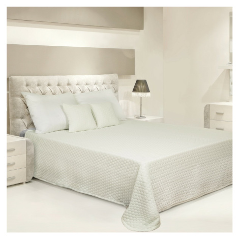 Matex Prikrývka na posteľ Carmen krémové plásty, 220 x 240 cm