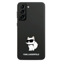 Silikónové puzdro Karl Lagerfeld na Samsung Galaxy S23 Ultra 5G S918 KLHCS23LSNCHBCK Liquid Sili