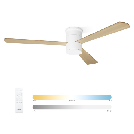 Noaton 15132WL Zoya, biela, stropný ventilátor so svetlom