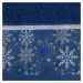 Bavlnený modrý uterák s vianočnou vyšívkou Šírka: 50 cm | Dĺžka: 90 cm