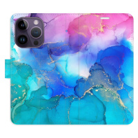 Flipové puzdro iSaprio - BluePink Paint - iPhone 14 Pro