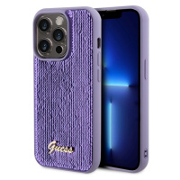 Guess Sequin Script Logo Zadný Kryt pre iPhone 14 Pro Purple