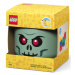 LEGO® úložná hlava (veľkosť L) - zelený kostlivec