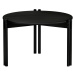 Čierny okrúhly konferenčný stolík z borovicového dreva ø 60 cm Sticks – Karup Design