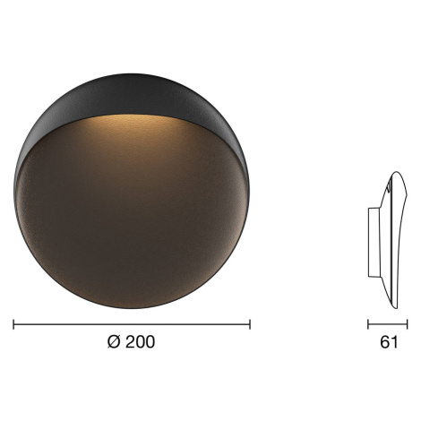 Louis Poulsen Flindt svetlo Ø 20 cm čierna 2 700 K