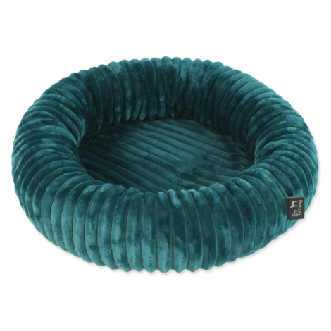 DOG FANTASY Stripe Peliešok pre psov okrúhly smaragdovo zelený 40 cm