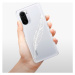 Odolné silikónové puzdro iSaprio - Writing By Feather - white - Xiaomi Poco F3